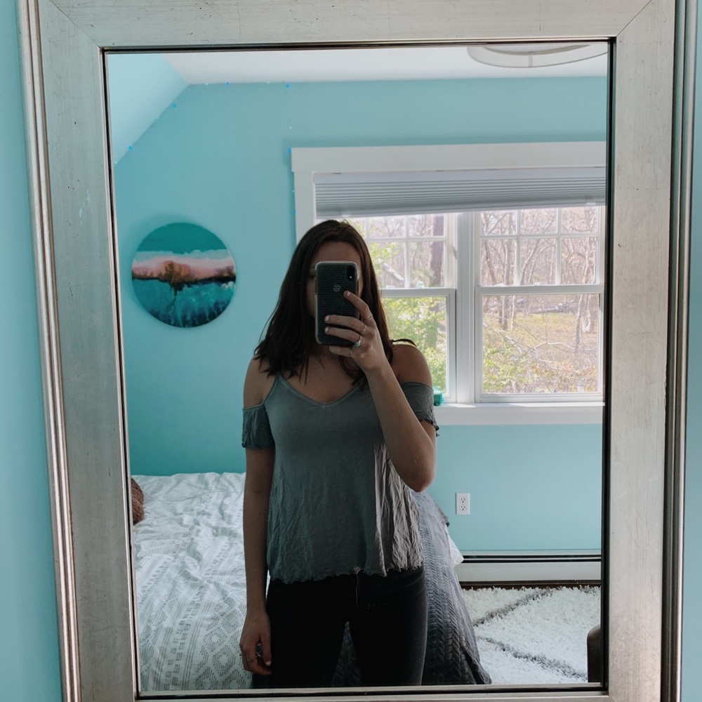 American Eagle Soft and Sexy Cold Shoulder Tank